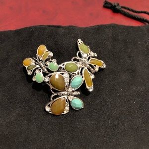 Monet Butterflies Brooch